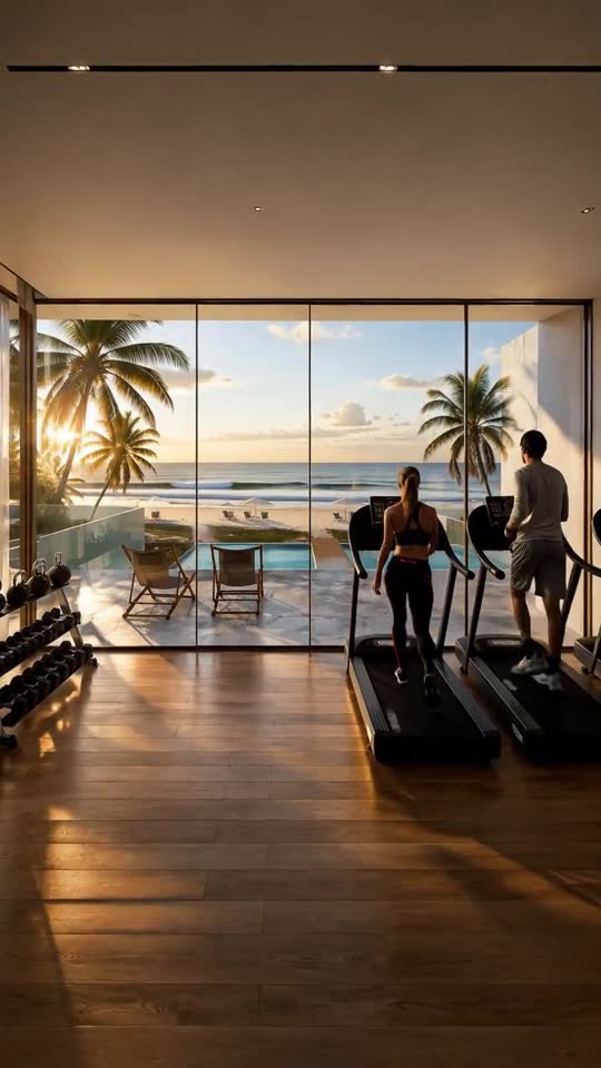 Academia com vista para o mar