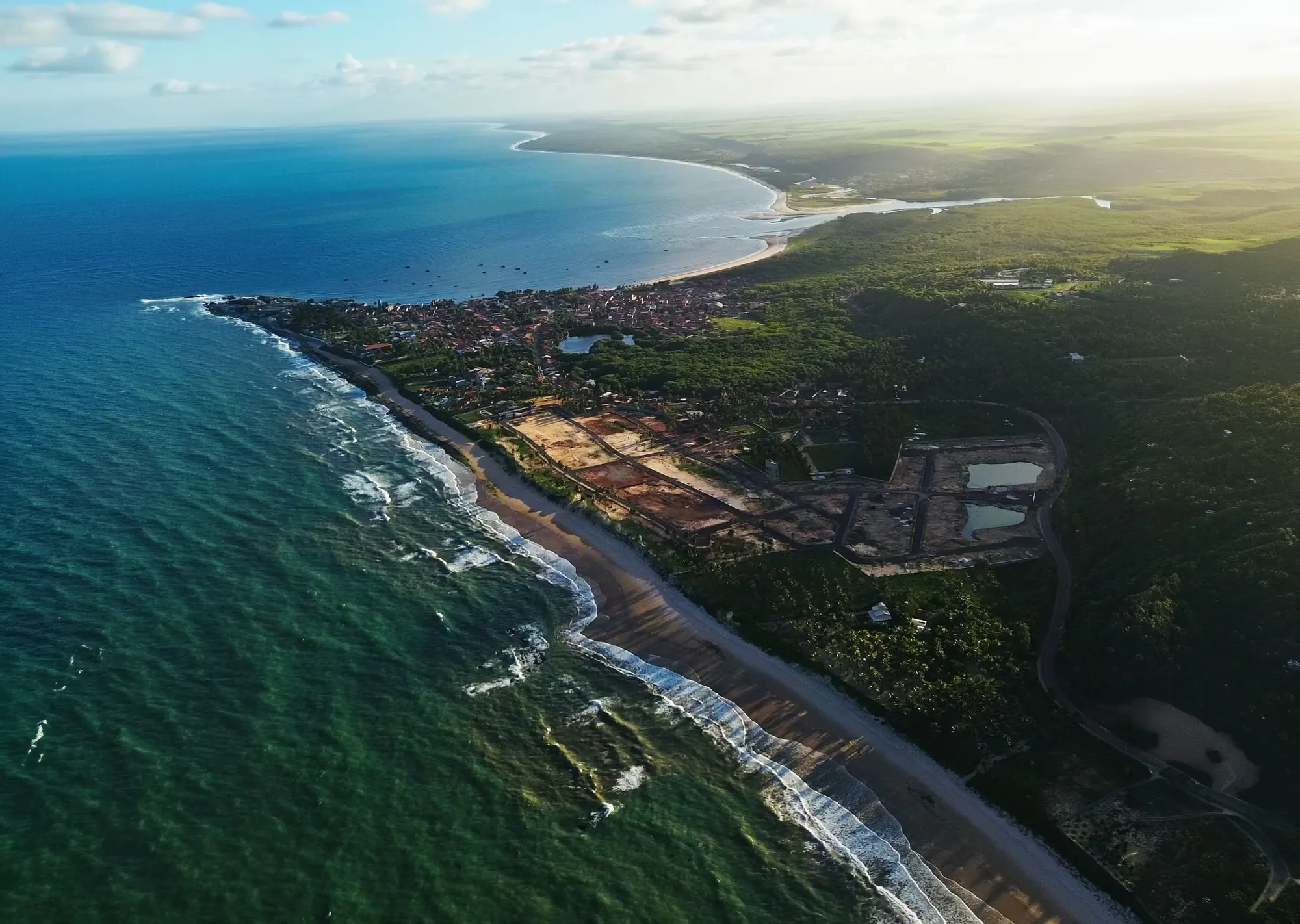 Vista aérea do Portal das Rocas